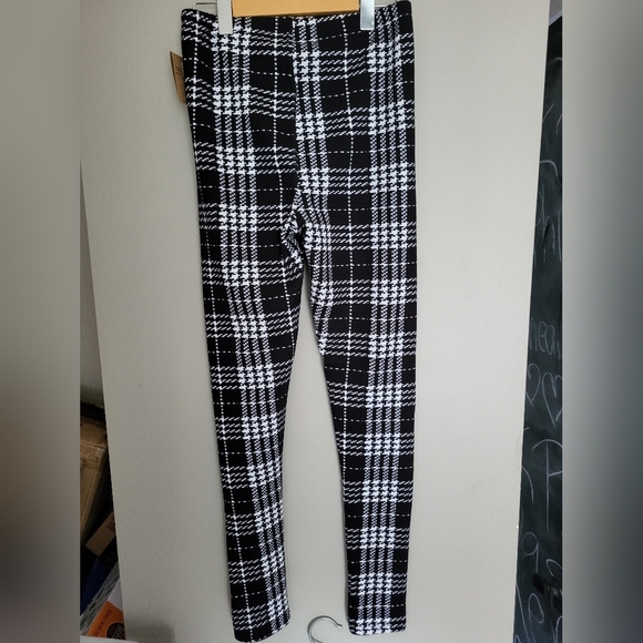 NEW Just Cozy Leggings With Fur Lining Black and White, Size M/L - Picture 3 of 5